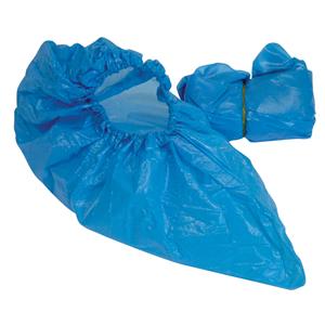 SafeArmor™ Blue Disposable Overshoes CPE - Pack of 100 -  16